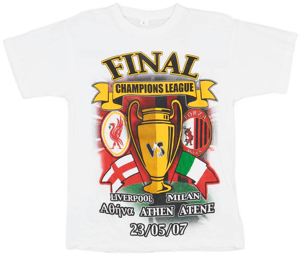 2007 AC Milan 'Champions League Final' Fan Tee - 9/10 - (L)