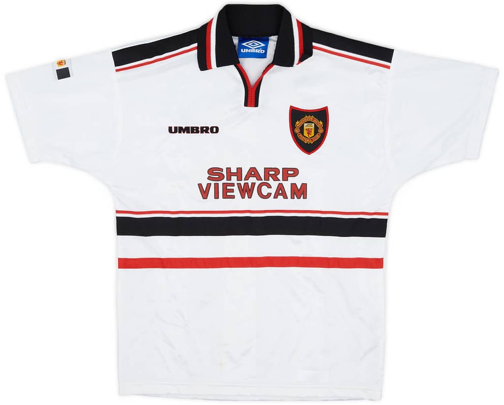 1997-99 Manchester United Away Shirt - 8/10 - (L.Boys)