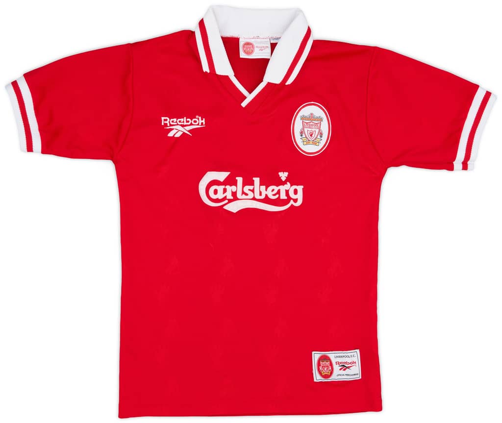 1996-98 Liverpool Home Shirt - 8/10 - (Y)