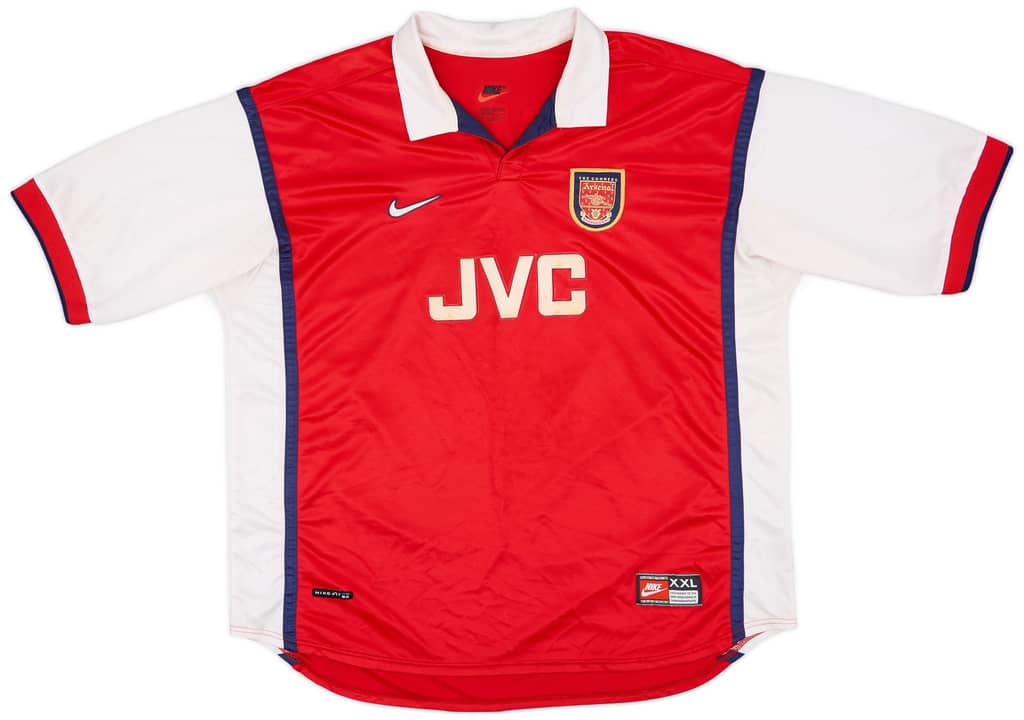 1998-99 Arsenal Home Shirt Adams #6 - 7/10 - (XXL)