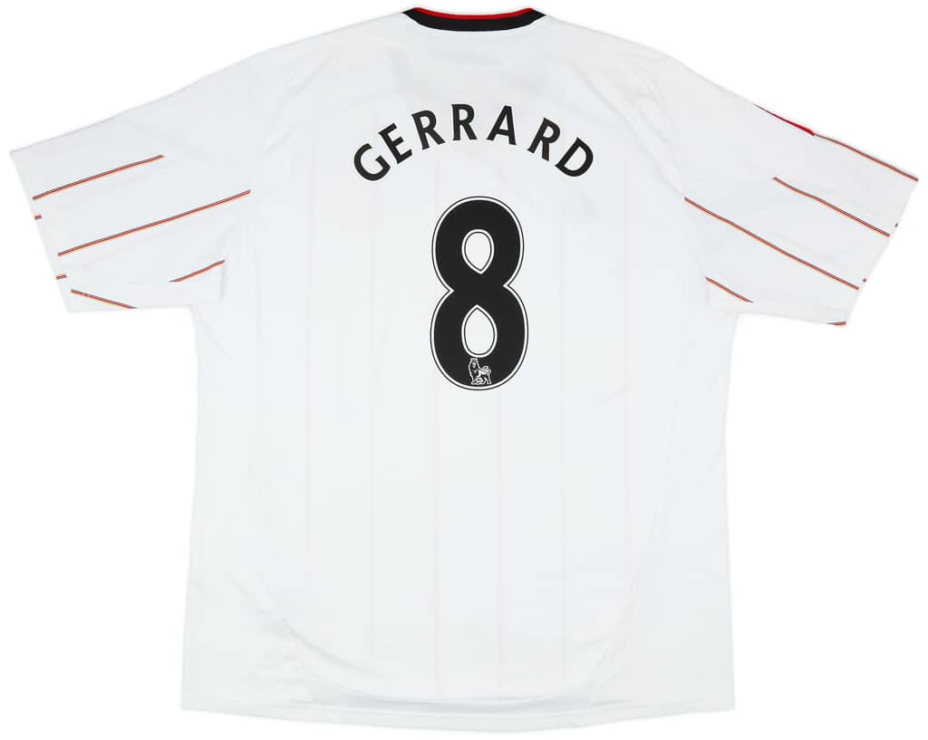 2010-11 Liverpool Away Shirt Gerrard #8 - 7/10 - (3XL)