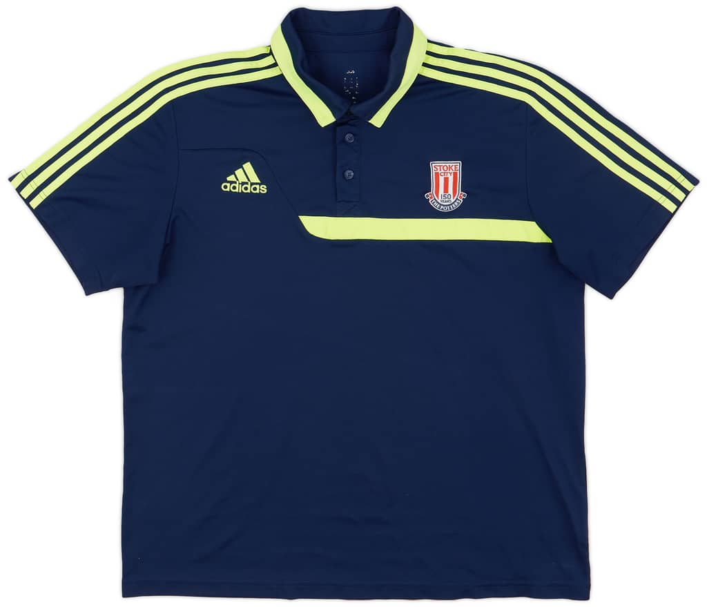 2013-14 Stoke City adidas Polo Shirt - 8/10 - (XL)