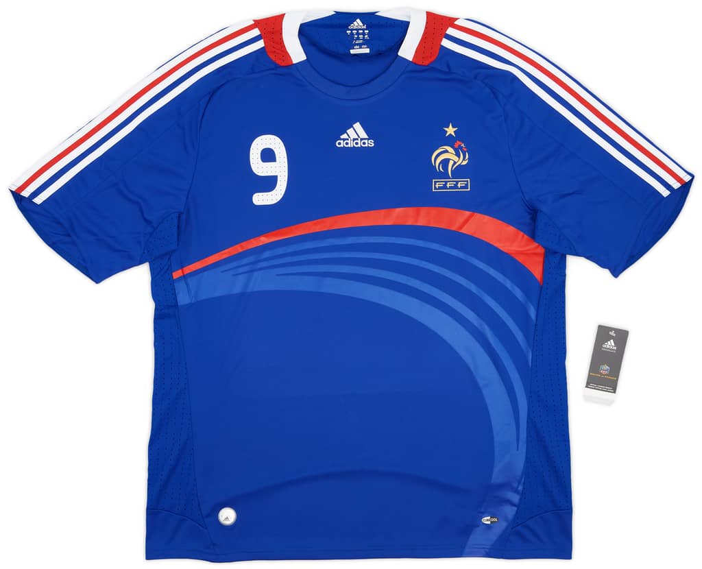 2007-08 France Home Shirt Benzema #9 (XL)