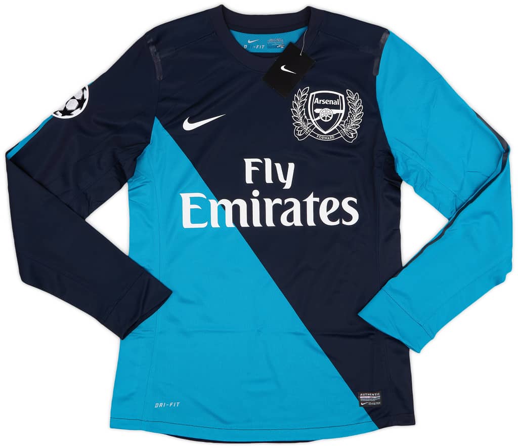 2011-12 Arsenal Player Issue Away L/S Shirt Arteta #8 (M)