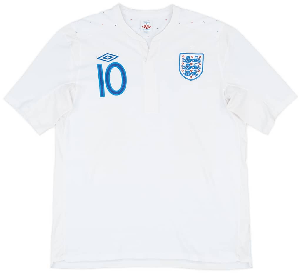 2010-11 England Home Shirt Rooney #10 - 7/10 - (XL)
