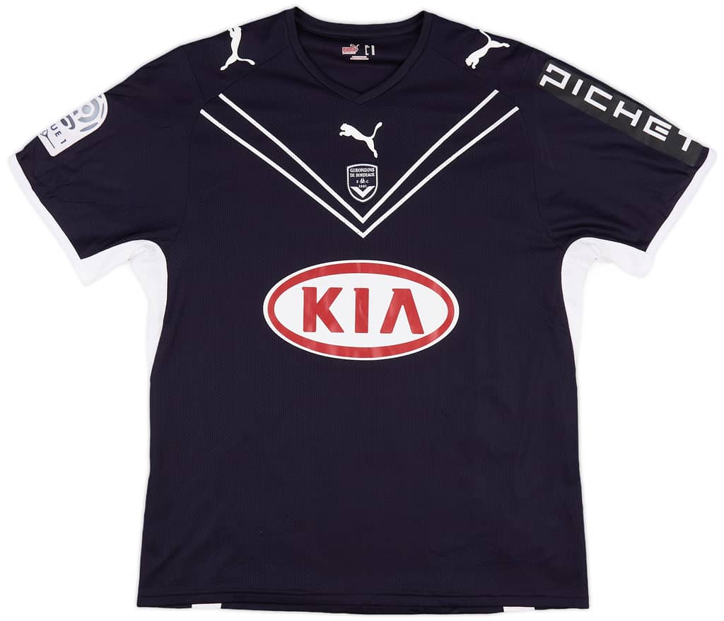 2008-09 Bordeaux Match Issue Home Shirt Bellion #11