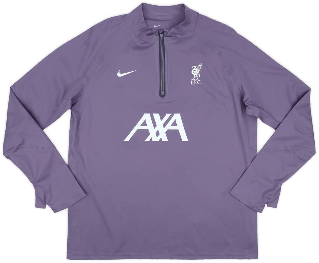 2023-24 Liverpool Player Issue 1/4 Zip Windbreaker Top - As New - (XL)