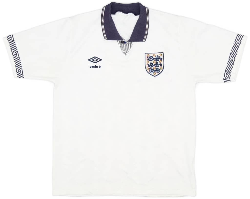 1990-92 England Home Shirt - 6/10 - (M)