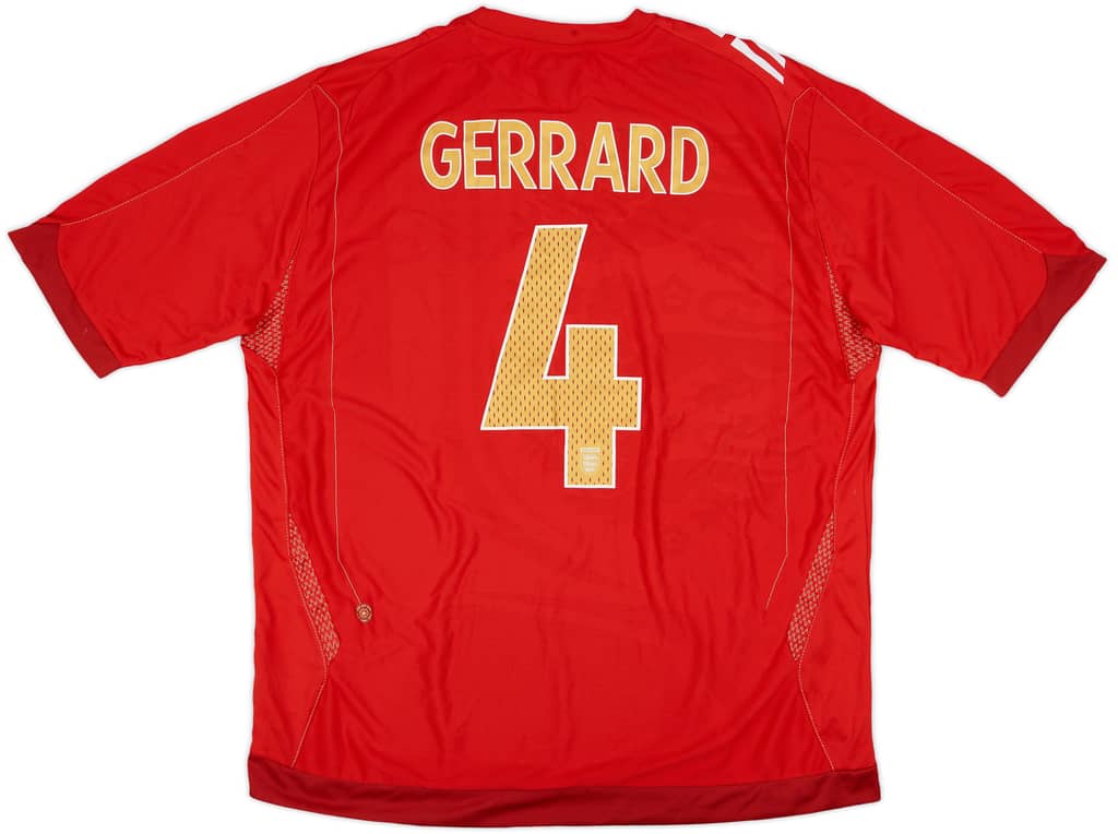 2006-08 England Away Shirt Gerrard #4 (XXL)