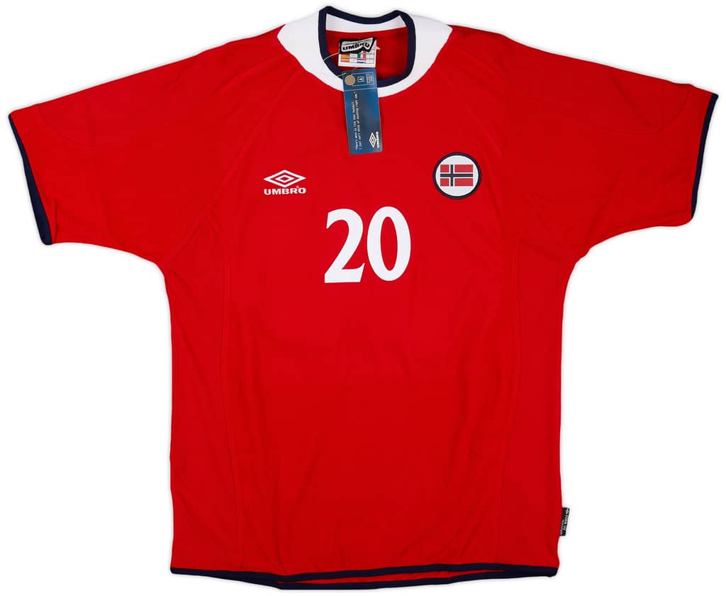 2000-02 Norway Home Shirt Solskjaer #20 (L)