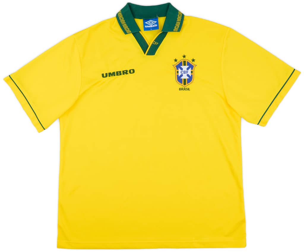 1993-94 Brazil Home Shirt - 9/10 - (XL)
