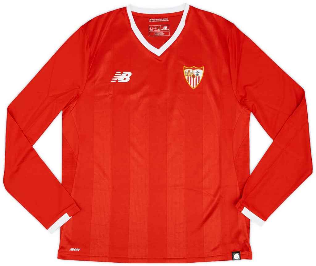 2017-18 Sevilla Away L/S Shirt - 10/10 - (M)