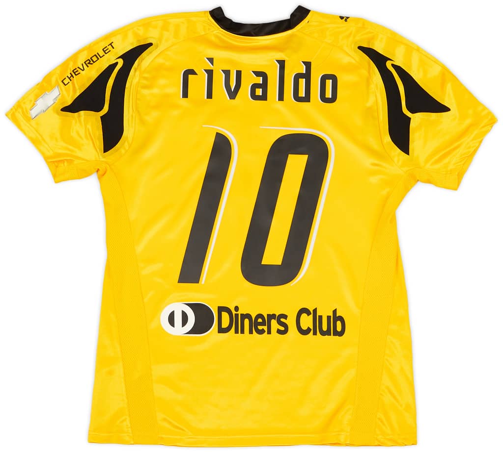 2007-08 AEK Athens Home Shirt Rivaldo #10