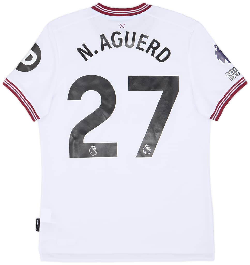 2023-24 West Ham Match Issue Home Shirt N. Aguerd #27