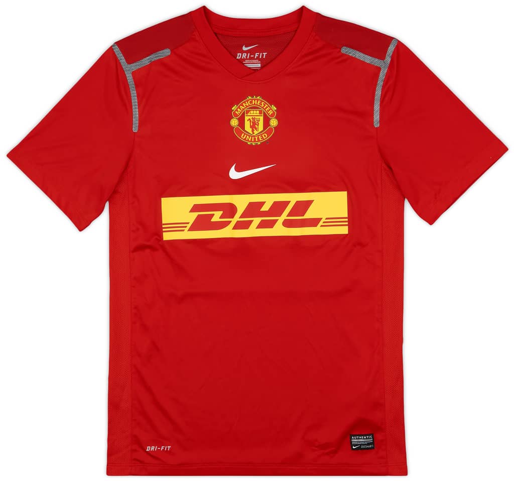 2012-13 Manchester United Player Issue Nike Training Shirt - 8/10 - (S)