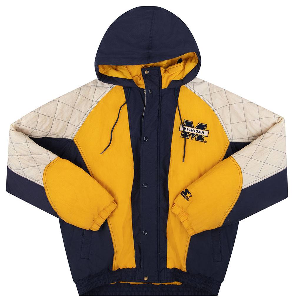1990s Michigan Wolverines Starter Rain Coat XL