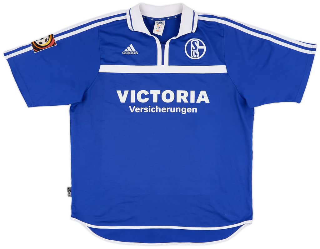 2001-02 Schalke Match Issue Home Shirt Matellan #3