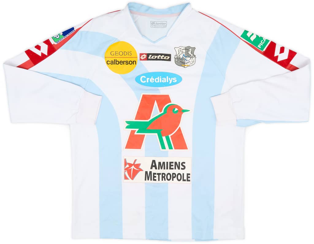 2007-08 Amiens Match Issue Home L/S Shirt Giresse #28
