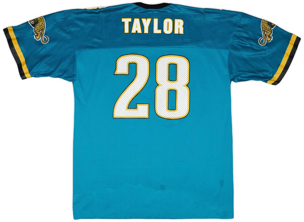 1998-00 Jacksonville Jaguars Taylor #28 Champion Home Jersey - 8/10 - (L)
