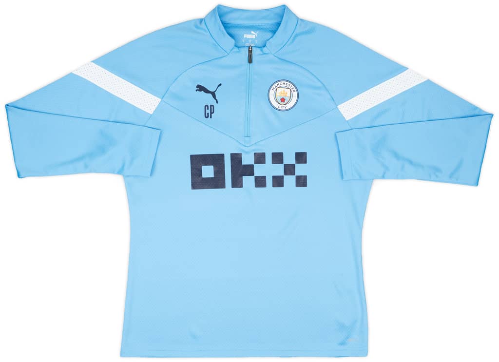 2022-23 Manchester City Puma 1/4 Zip Training Top #CP - 9/10 - (L)