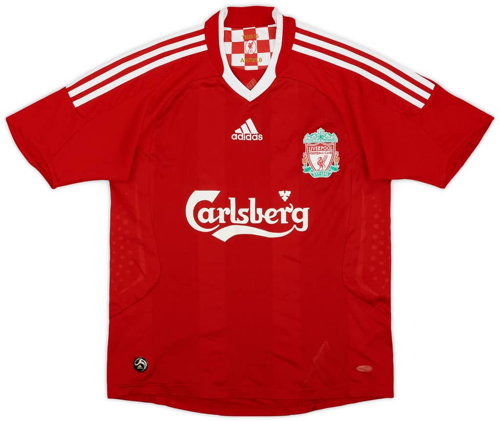 2008-10 Liverpool Home Shirt - 6/10 - (L.Boys)