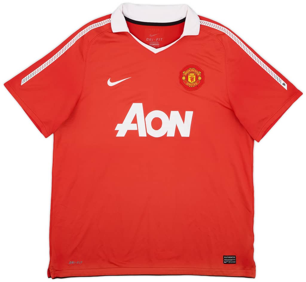 2010-11 Manchester United Home Shirt Rooney #10 - 5/10 - (XL)