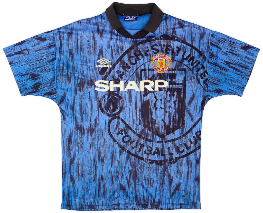 1992-93 Manchester United Away Shirt - 7/10 - (L)