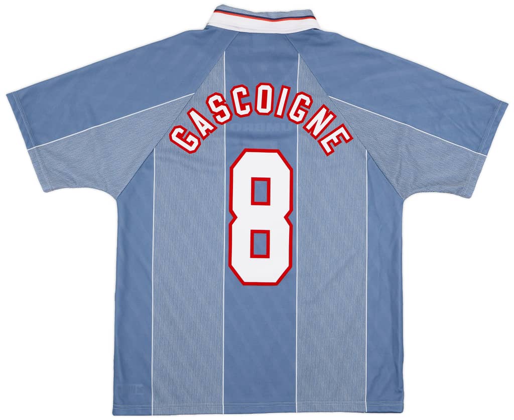 1996-97 England Away Shirt Gascoigne #8 - 9/10 - (L)