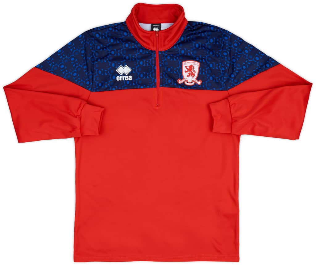 2023-24 Middlesbrough Errea 1/4 Zip Pre-Match Top (S)