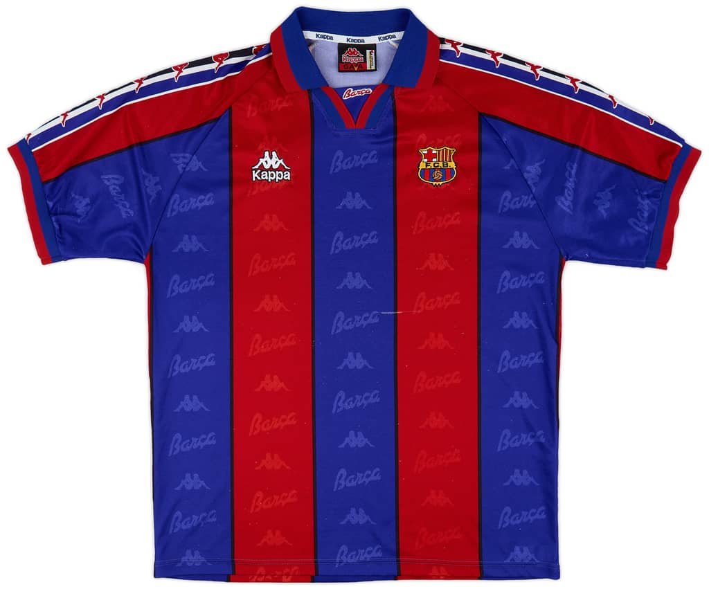 1995-97 Barcelona Home Shirt - 7/10 - (L)