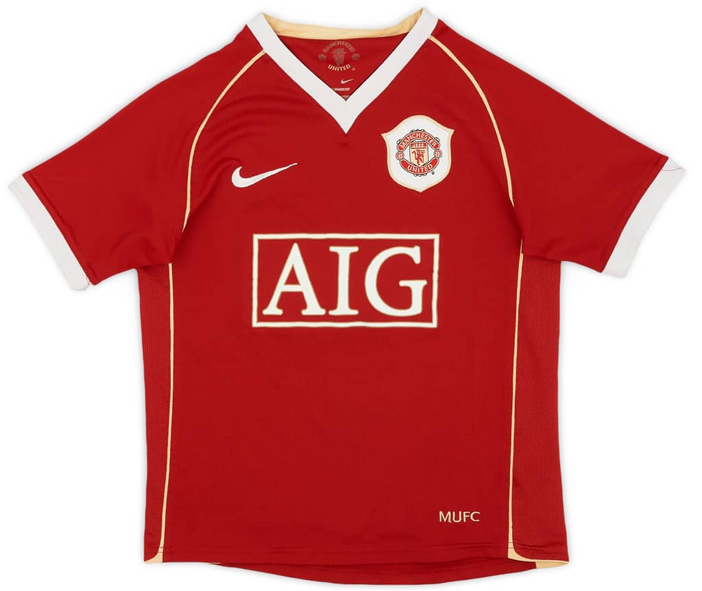 2006-07 Manchester United Home Shirt - 7/10 - (S.Boys)