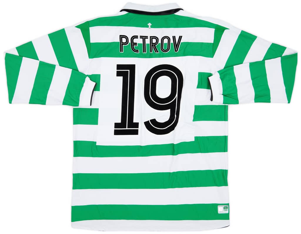 2004-05 Celtic Home L/S Shirt Petrov #19 (L)