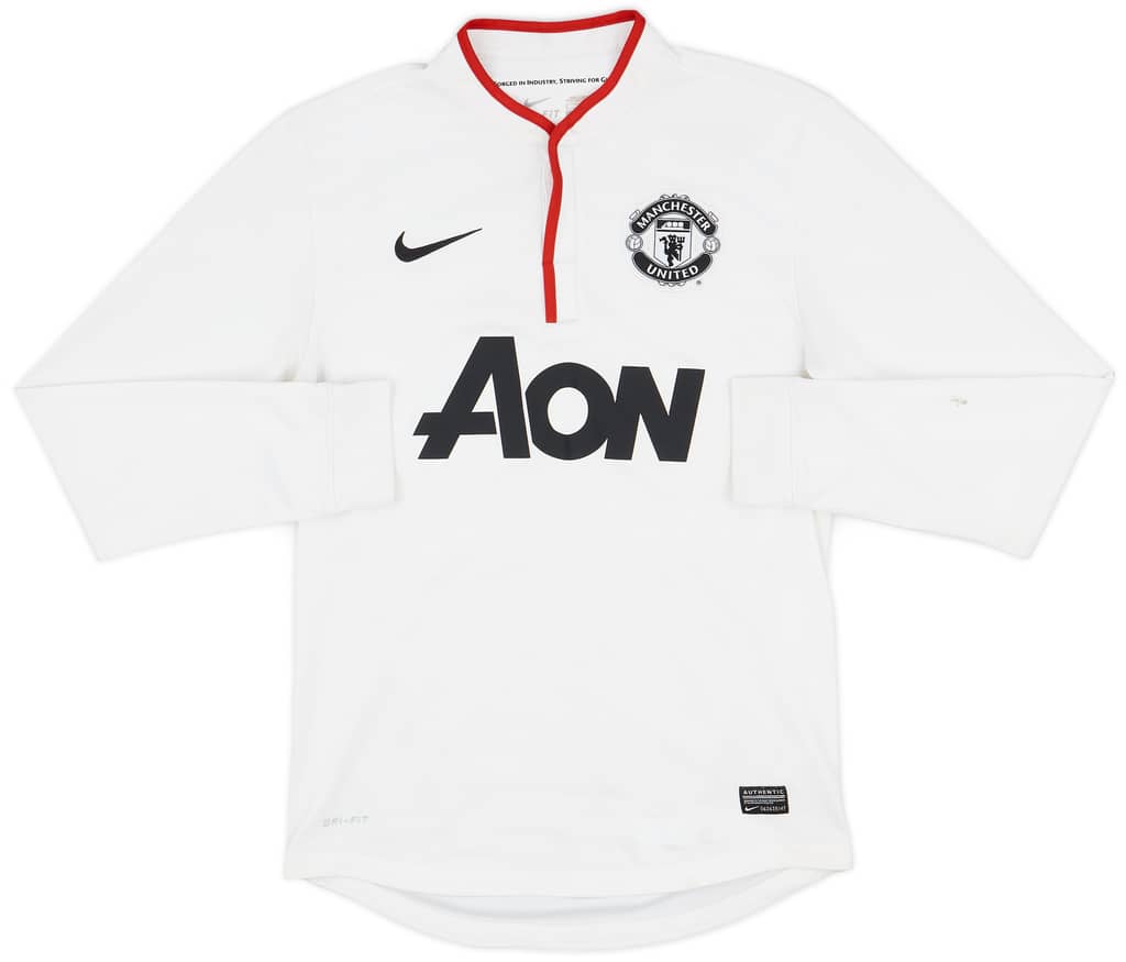 2012-14 Manchester United Away L/S Shirt Vidic #15 - 5/10 - (S)