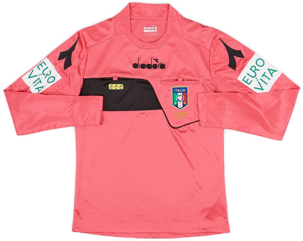2014-15 Italy Diadora Referee L/S Shirt - 10/10 - (XS)