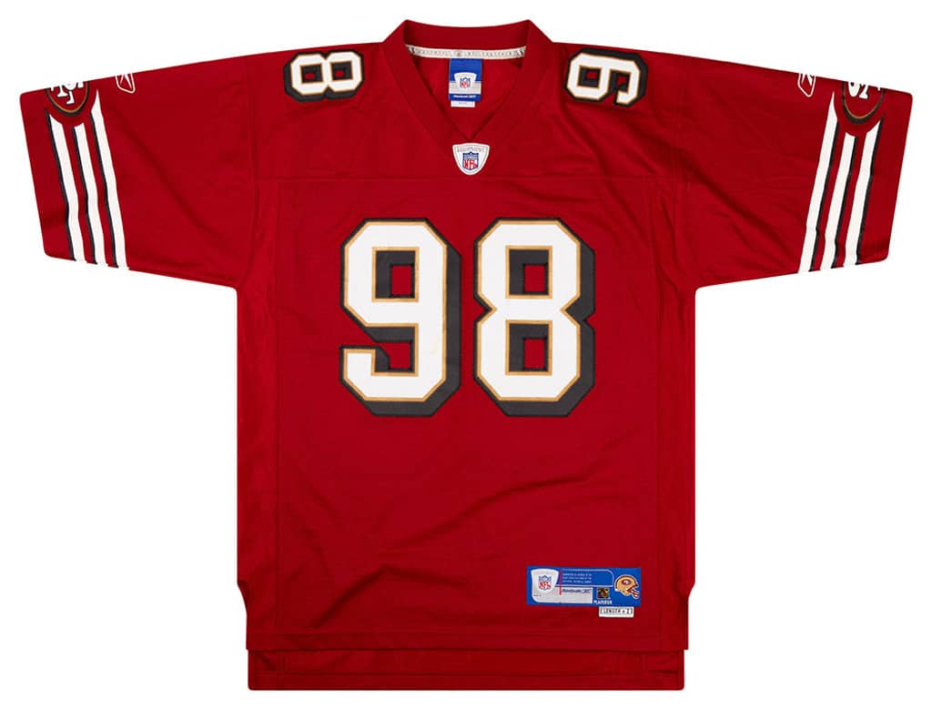 2005 San Francisco 49ers J. Peterson #98 Reebok Premier Jersey (Home) M