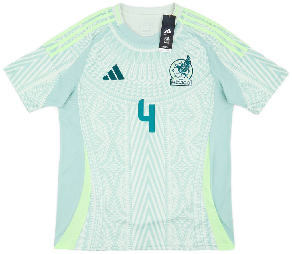 2024-25 Mexico Away Shirt E.Alvarez #4
