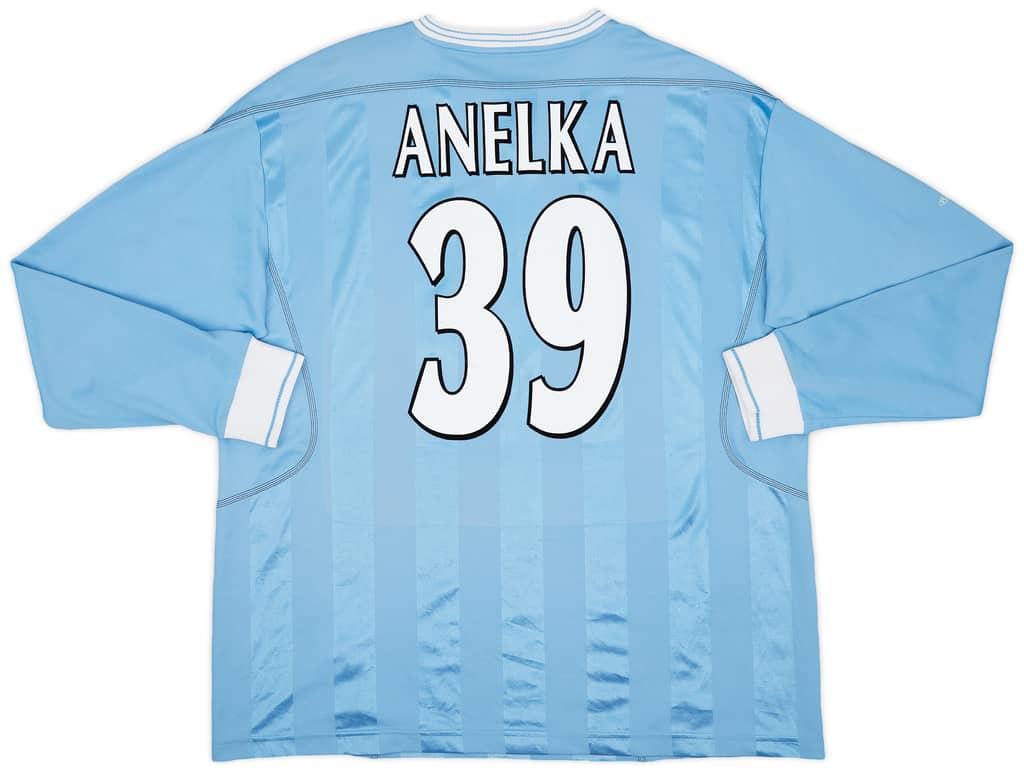 2003-04 Manchester City Home L/S Shirt Anelka #39 - 6/10 - (XL)