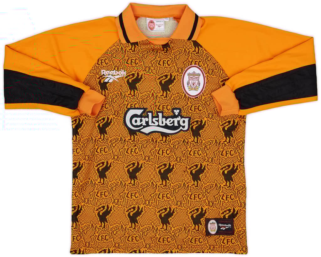 1996-97 Liverpool GK Shirt - 7/10 - (Y)