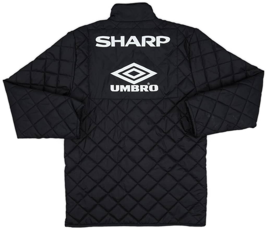1998-99 Manchester United Umbro Padded Jacket - 9/10 - (Y)