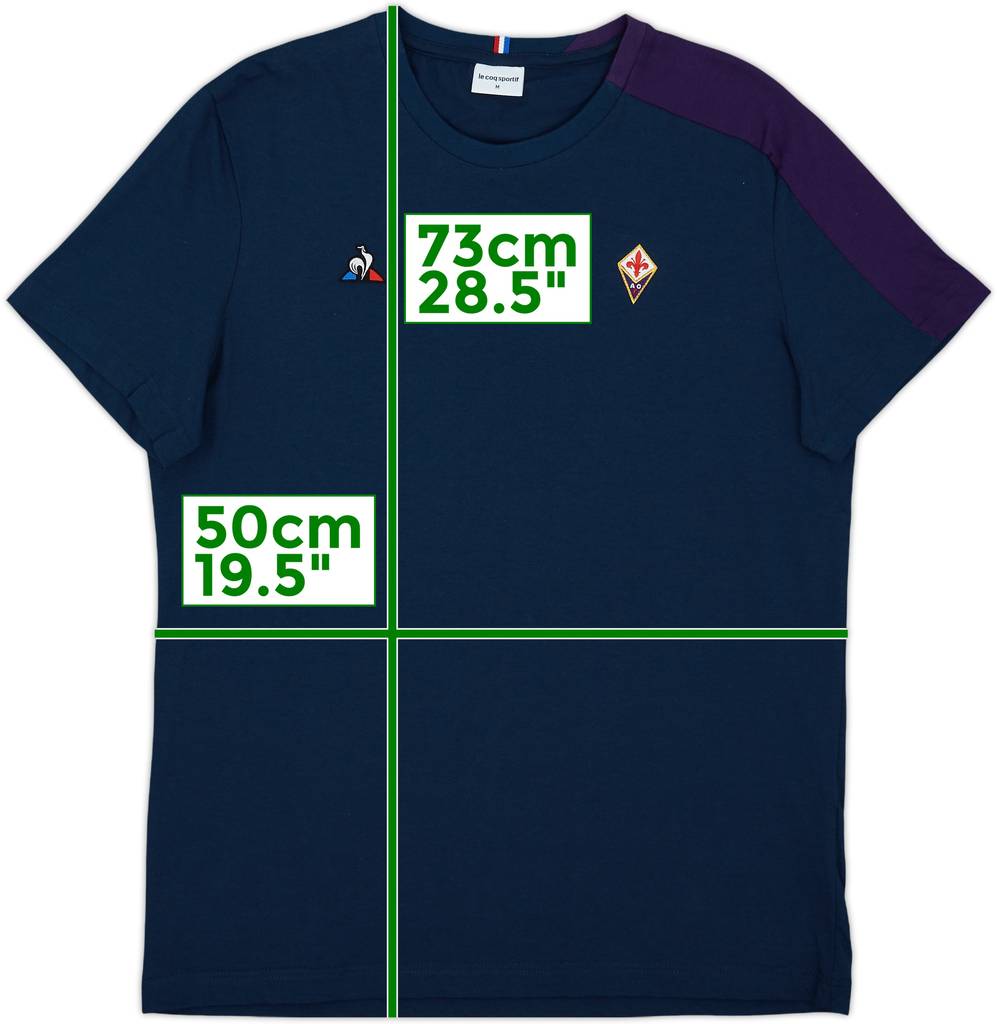 2019-20 Fiorentina Le Coq Sportif Tee - 10/10 - (M)