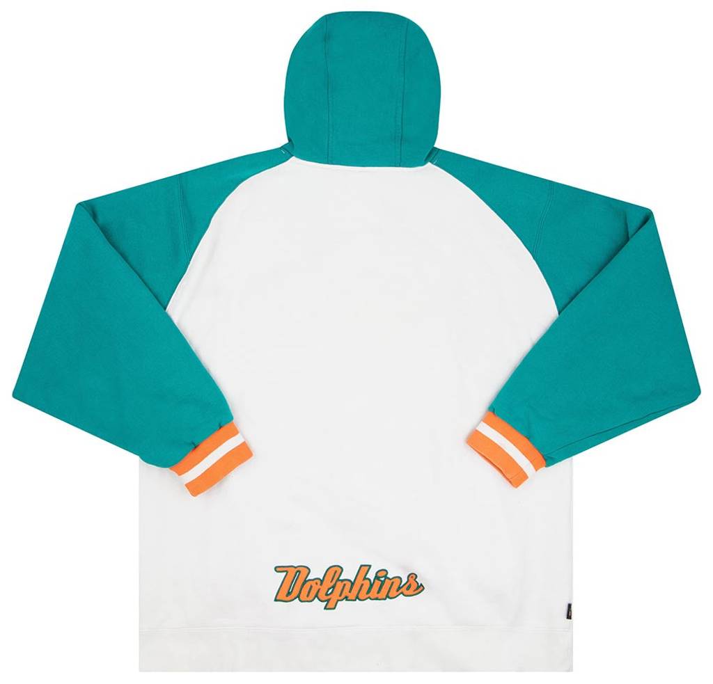 2000s Miami Dolphins Reebok Gridiron Classics Hooded Sweat Top XL