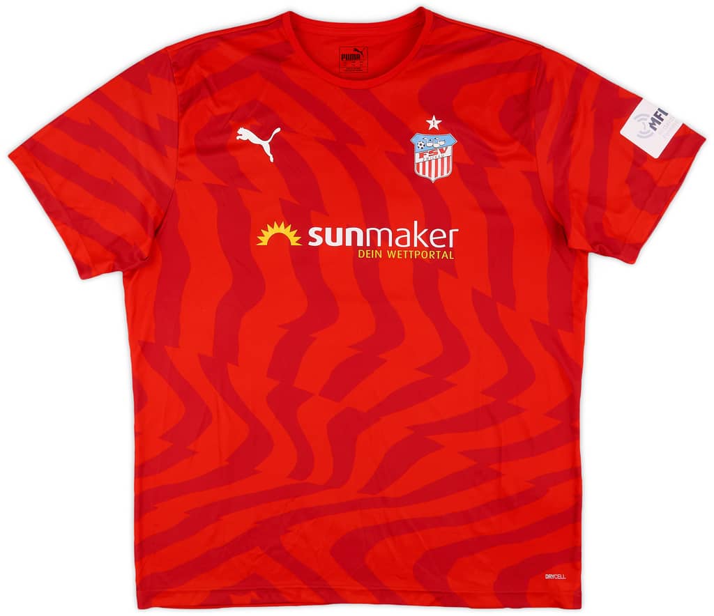 2019-20 FSV Zwickau Home Shirt Frick #19 - 9/10 - (XXL)