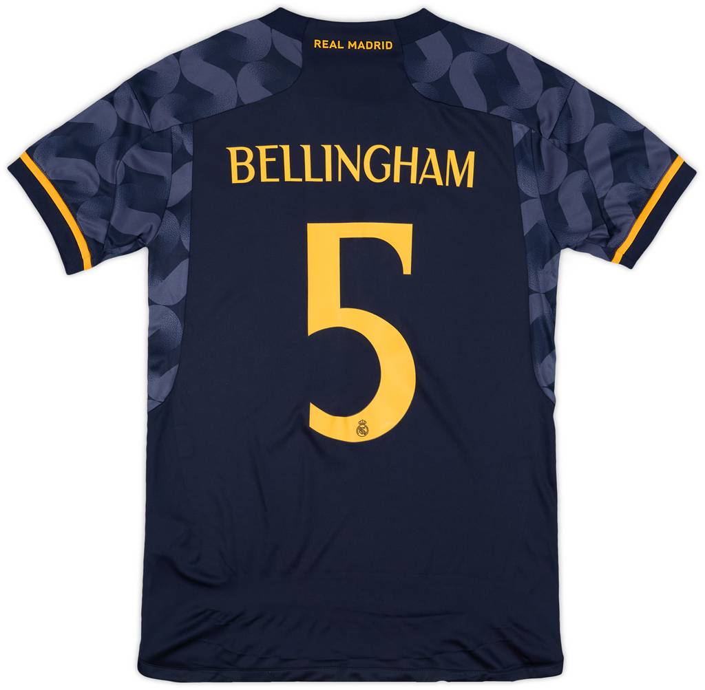 2023-24 Real Madrid Away CL Shirt Bellingham #5 (Women's XXS)