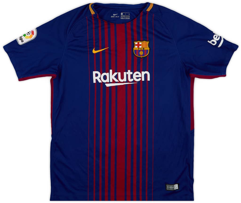 2017-18 Barcelona Home Shirt - 7/10 - (XL.Boys)
