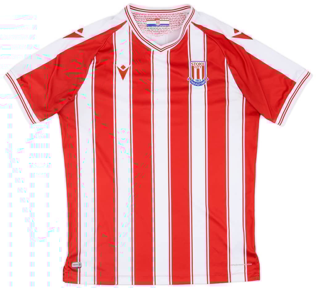2020-21 Stoke City Home Shirt - 8/10 - (L)