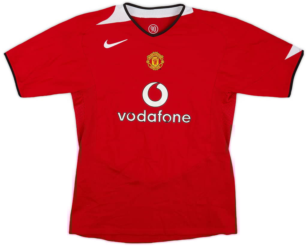 2004-06 Manchester United Home Shirt - 8/10 - (XL.Boys)