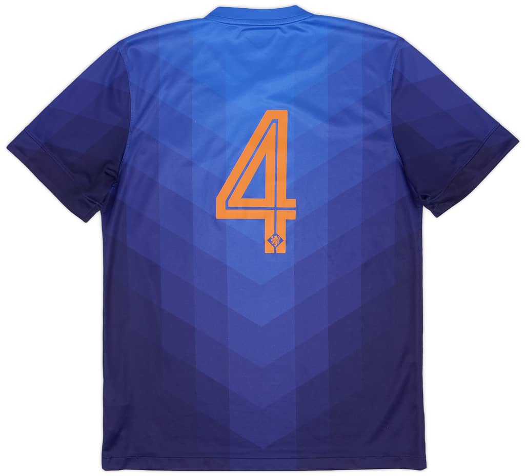 2014-15 Netherlands Away Shirt #4 - 9/10 - (M)