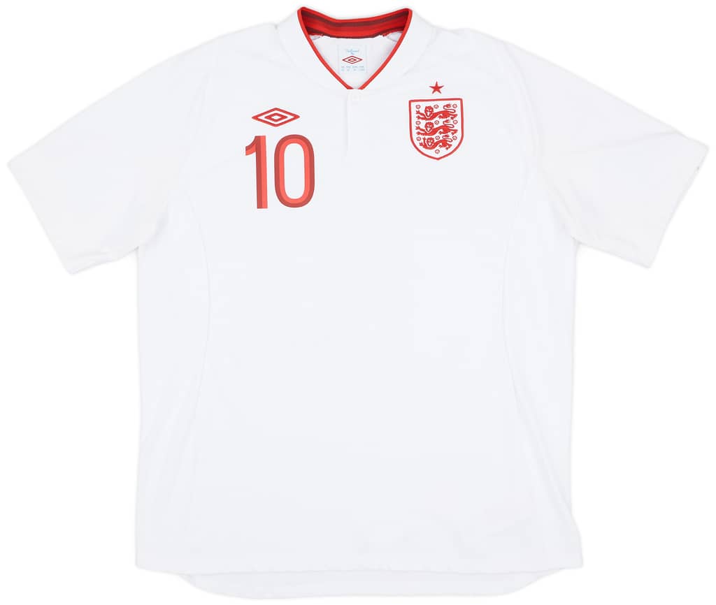 2012-13 England Home Shirt Rooney #10 - 9/10 - (XXL)