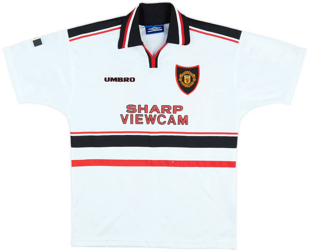 1997-99 Manchester United Away Shirt - 10/10 - (L.Boys)
