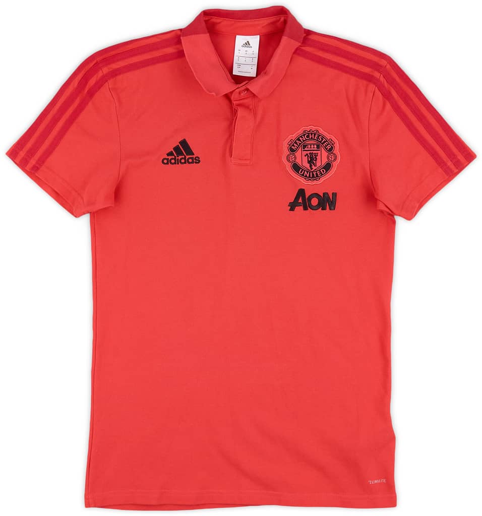 2018-19 Manchester United adidas Polo Shirt - 7/10 - (S)